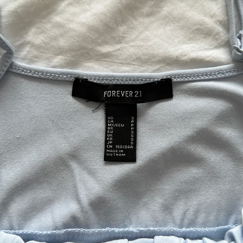 NWOT Forever 21 Light Blue Tank - Picture 3 of 4